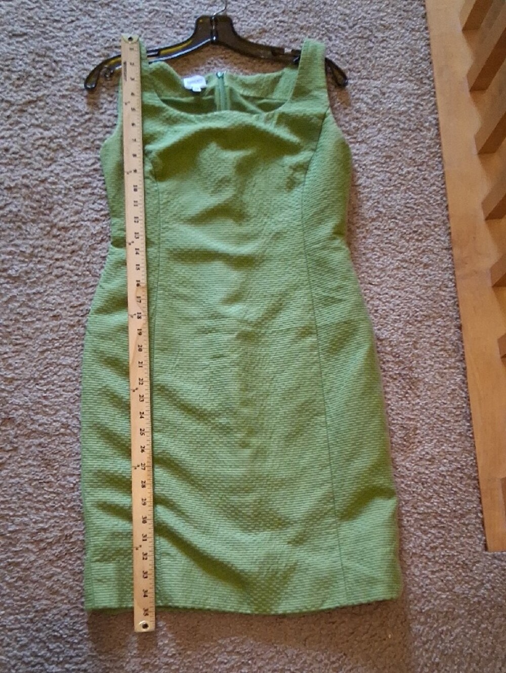 Vintage Armani Collezioni Olive Green Textured Jacket & Dress Set - Picture 10 of 14